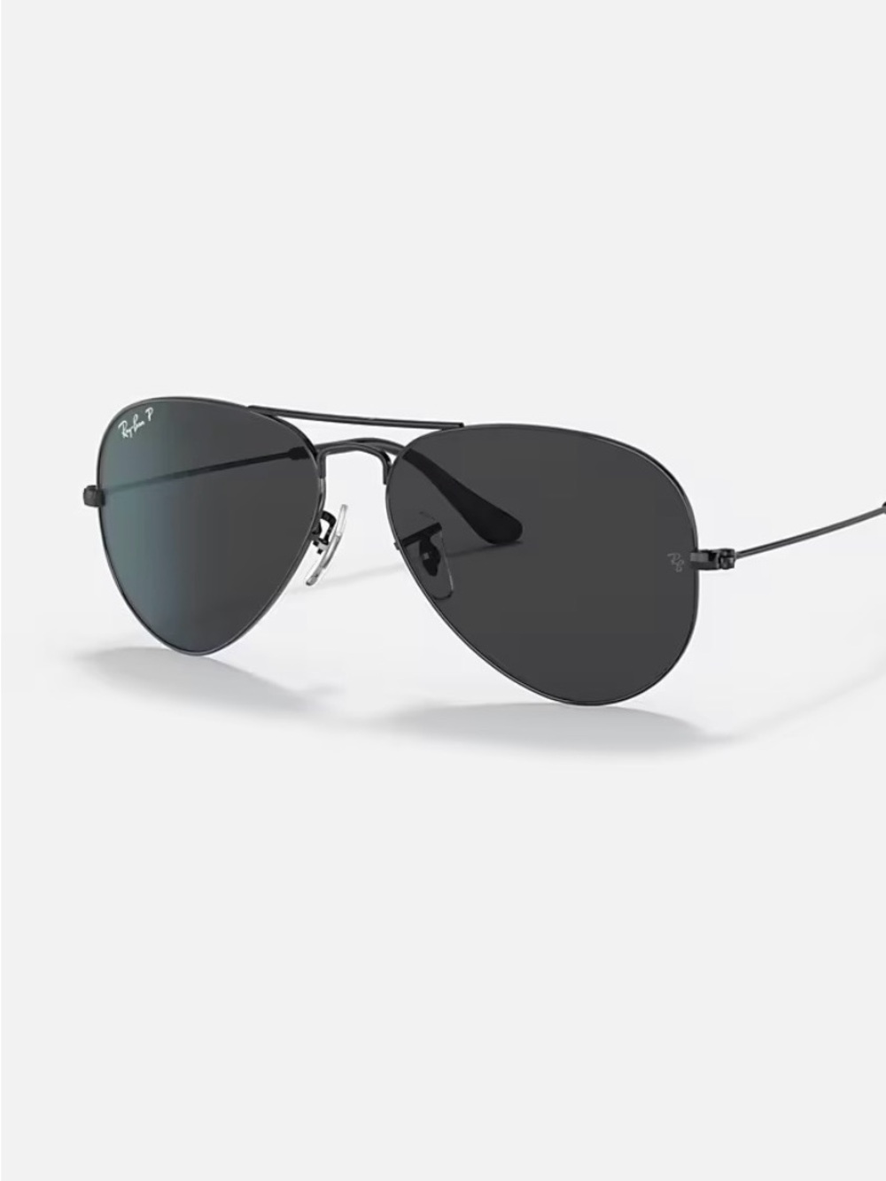 Ray-Ban Classic Aviator Sunglasses - Black - Picture 3 of 10